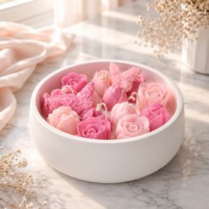 Handcrafted Floral Bouquet Soy Wax Candle